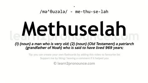 methuselah means.